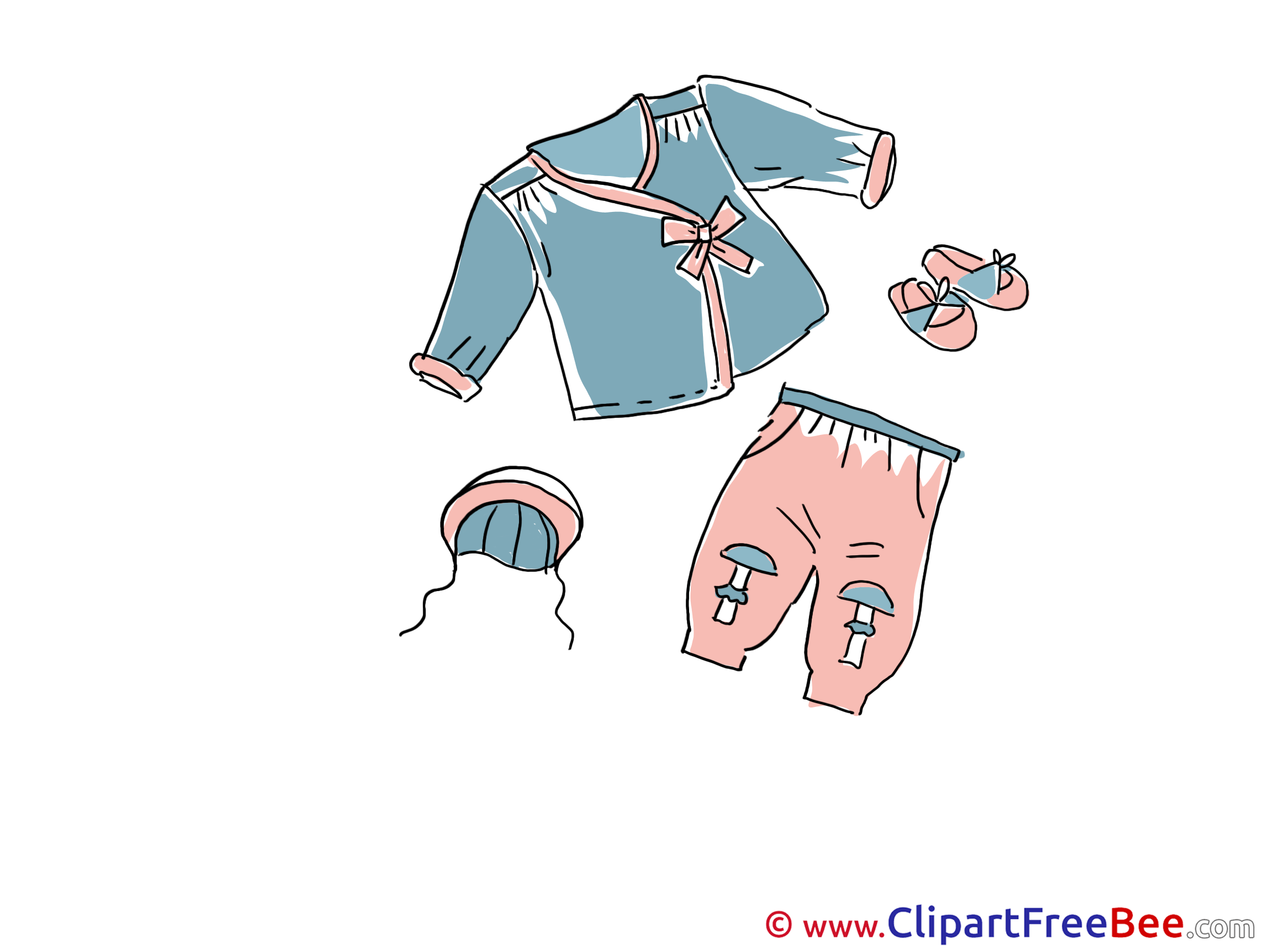 Kids Clothes Hat Pants free printable Cliparts and Images