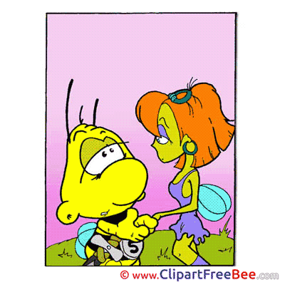 Bees Clipart Comic Illustrations