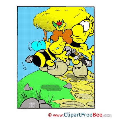 Bees free Illustration Comic