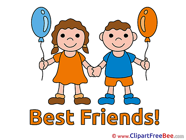 Kids Balloons Pics Best Friends free Cliparts