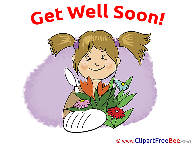 Bouquet Girl Pics Get Well Soon free Cliparts