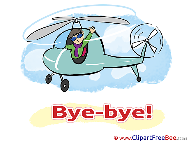 Helicopter Pilot Man free Cliparts Goodbye