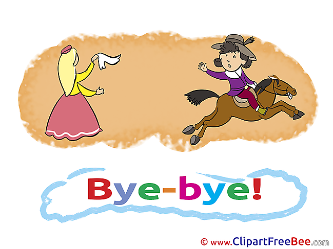 Horse Prince Princess free Cliparts Goodbye