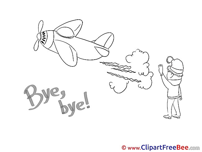 Plane Boy Pics Goodbye free Image