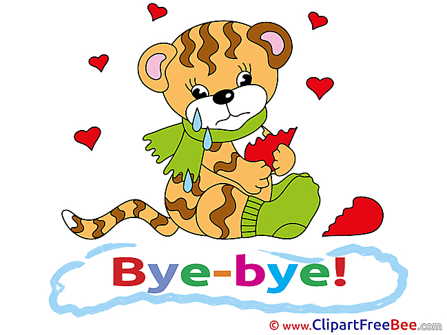 Tiger Broken Heart Pics Goodbye Illustration