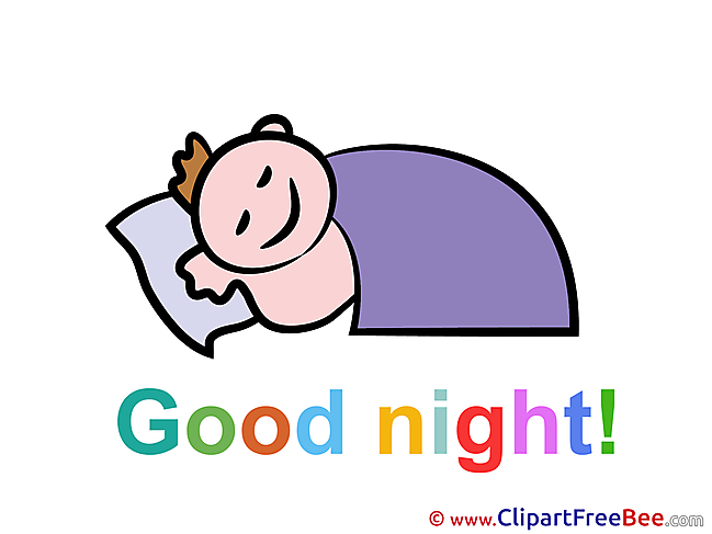 Baby Boy Good Night download Illustration