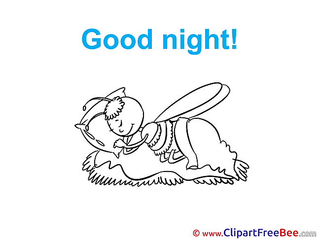 Bee Good Night Illustrations for free