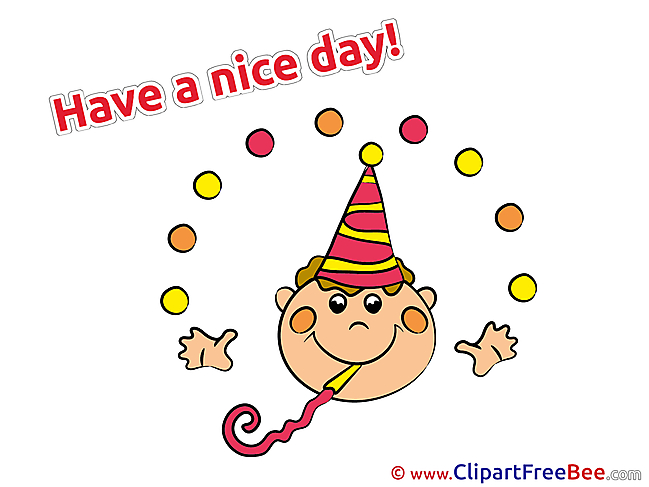 Party Hat Boy Clip Art download Have a Nice Day