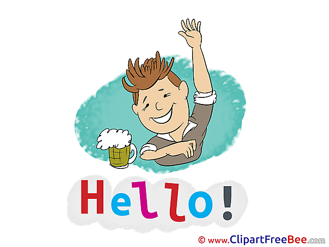 Beer Man Clipart Hello Illustrations