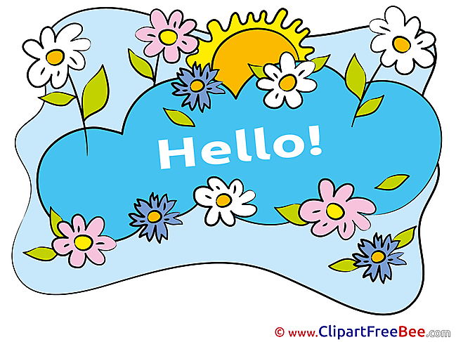 Chamomiles Flowers Sun free Cliparts Hello