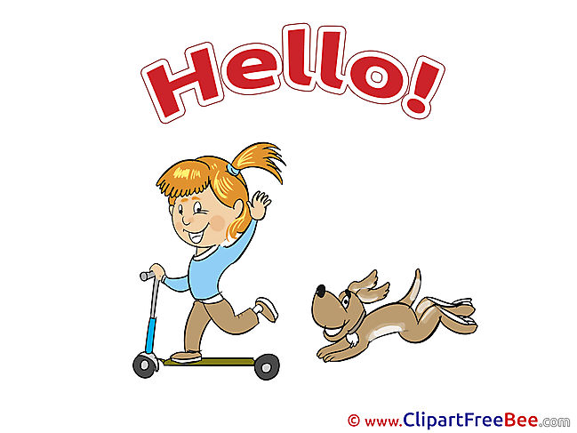 Scooter Girl Dog Pics Hello free Image