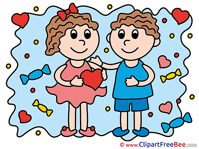 Children Hearts Pics Love Illustration