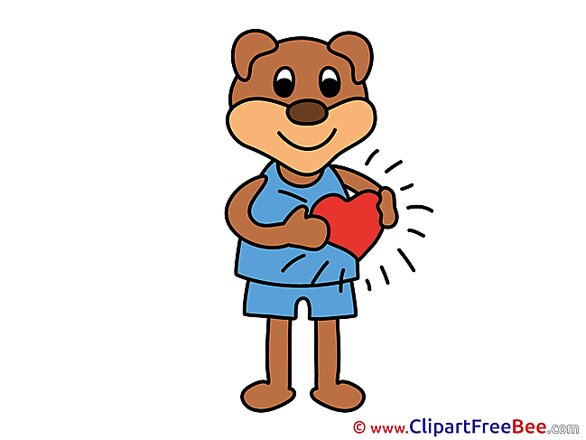 Download Bear Heart Love Illustrations