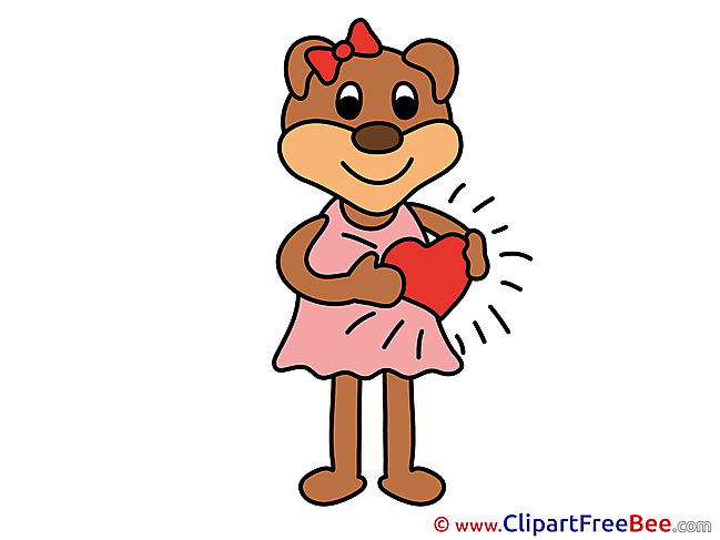 Heart Bear Clip Art download Love