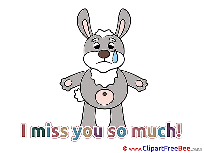 Hare Clipart I miss You free Images