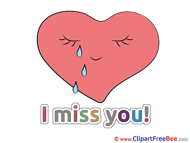 Heart Clipart I miss You Illustrations