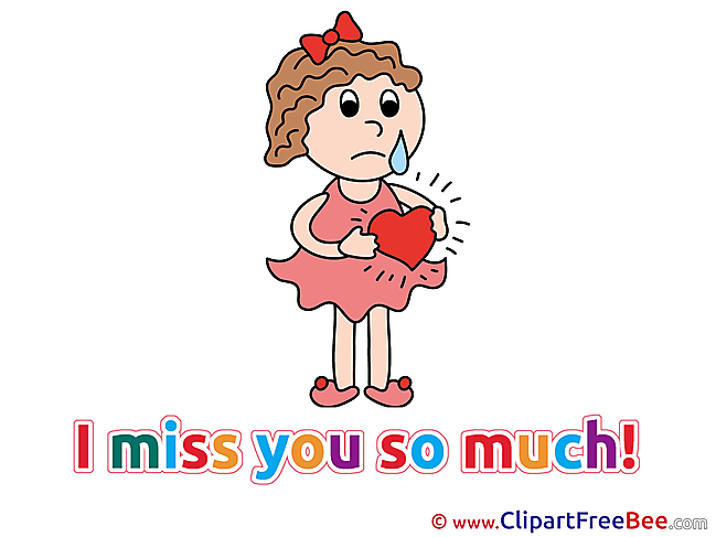 Woman Broken Heart printable I miss You Images