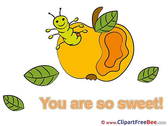 Apple Worm Pics You are sweet free Image