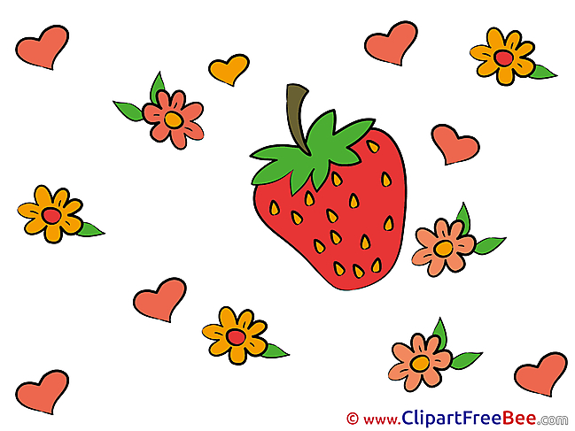 Strawberry Pics You are sweet Illustration