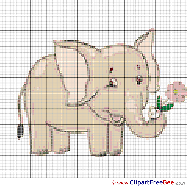 Elephant Patterns download Cross Stitches