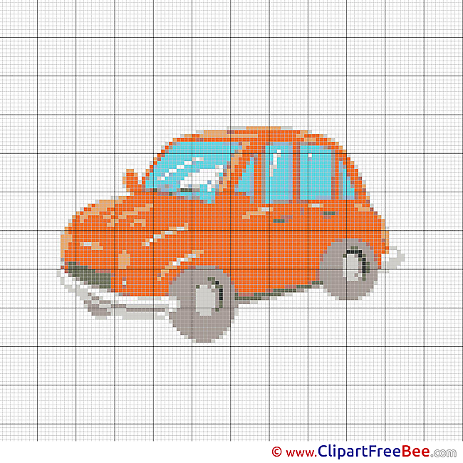 Car printable Cross Stitches for free