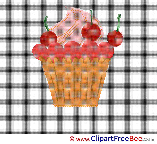 Cherries Pancake Cross Stitches download for free
