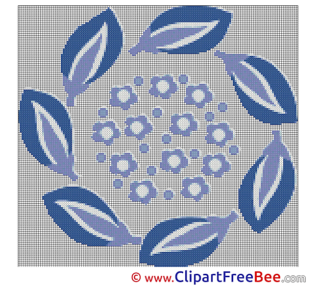 Leaves Cross Stitch download for free