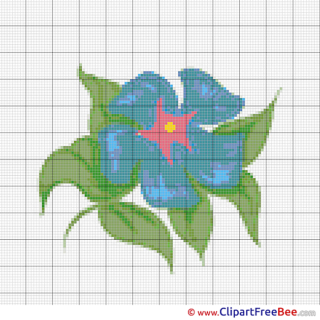 Design Flower Cross Stitches free