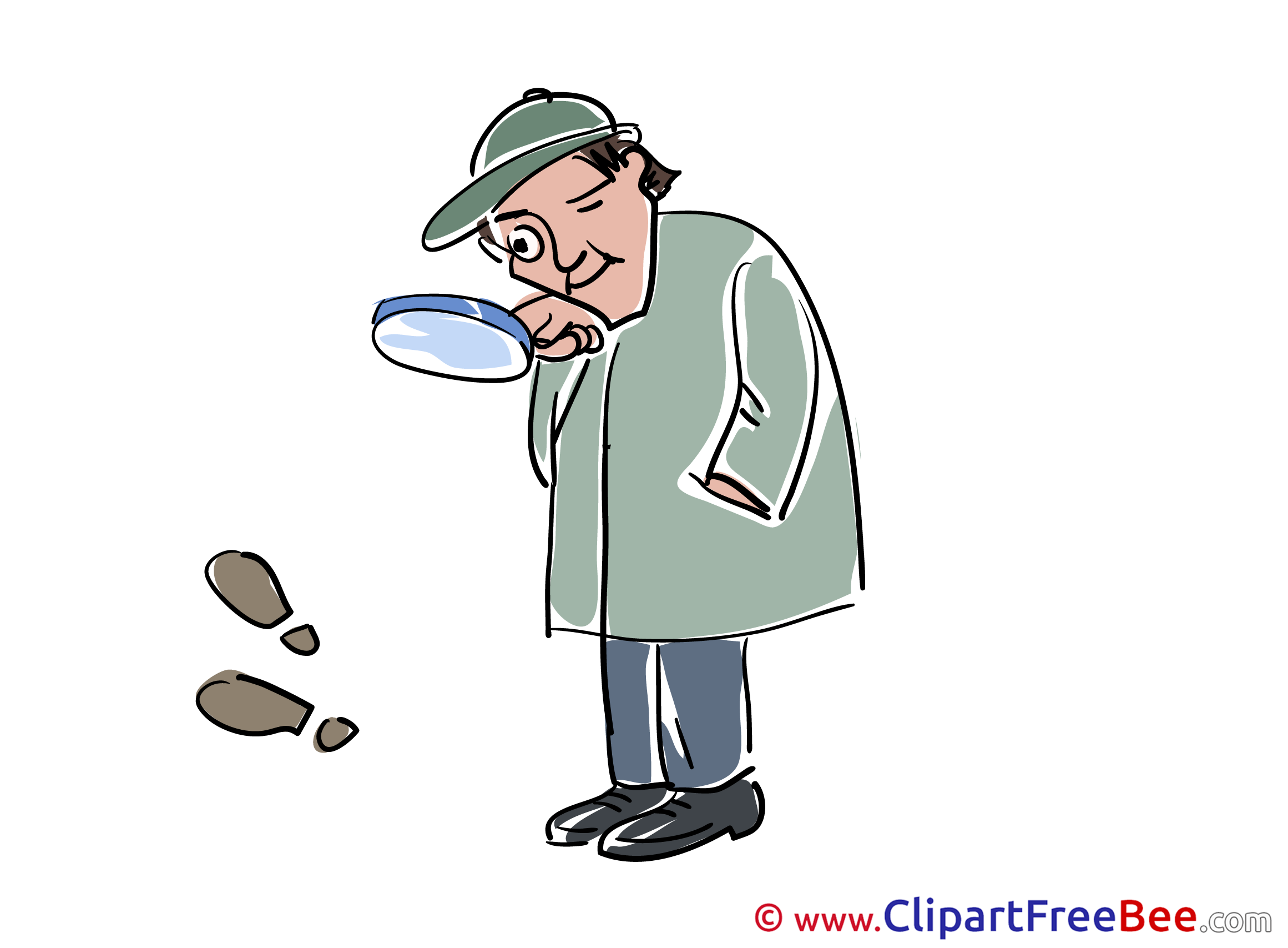 Loupe Clue Detective Clipart free Illustrations