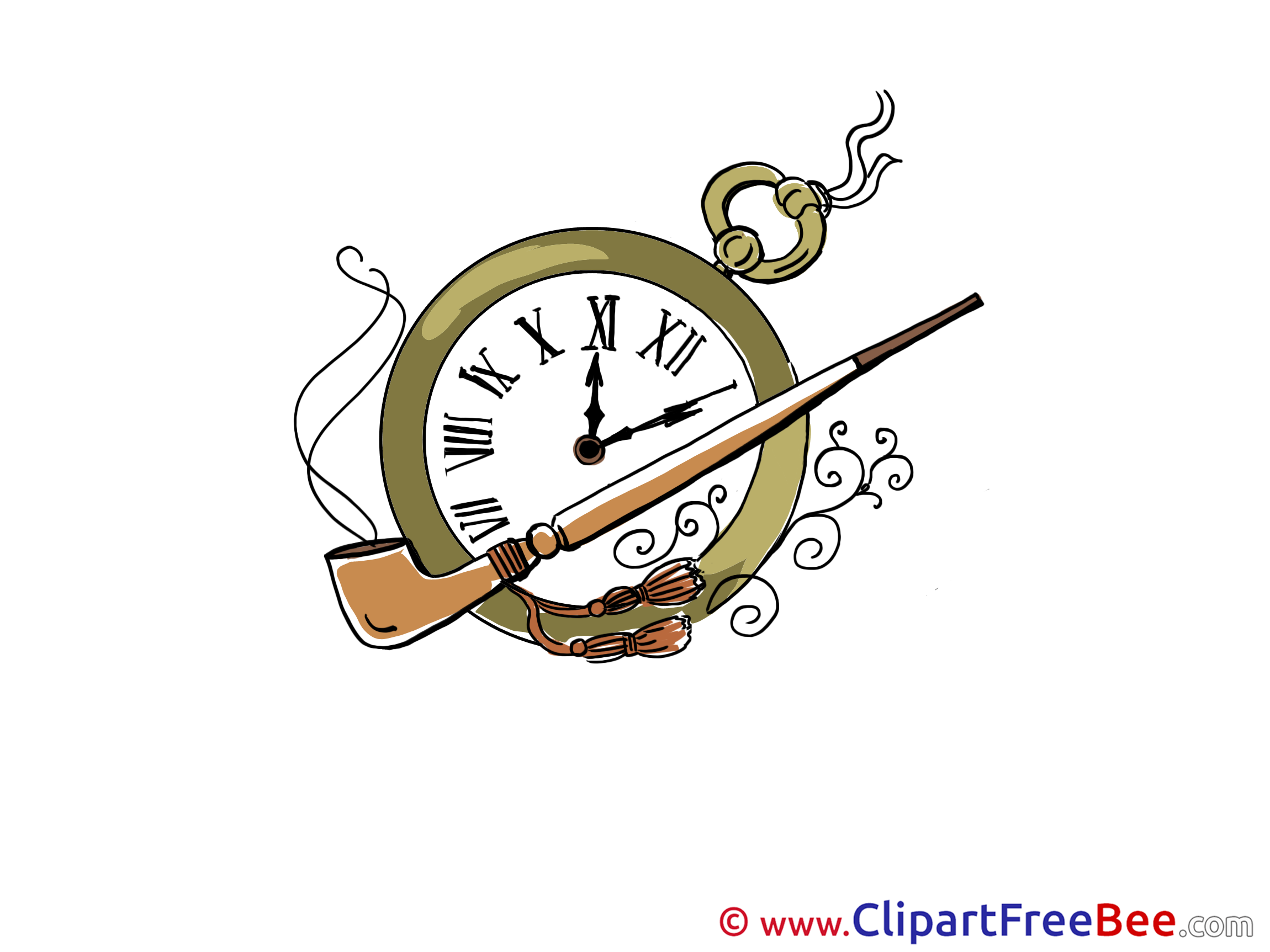 Clock Pipe Cliparts printable for free