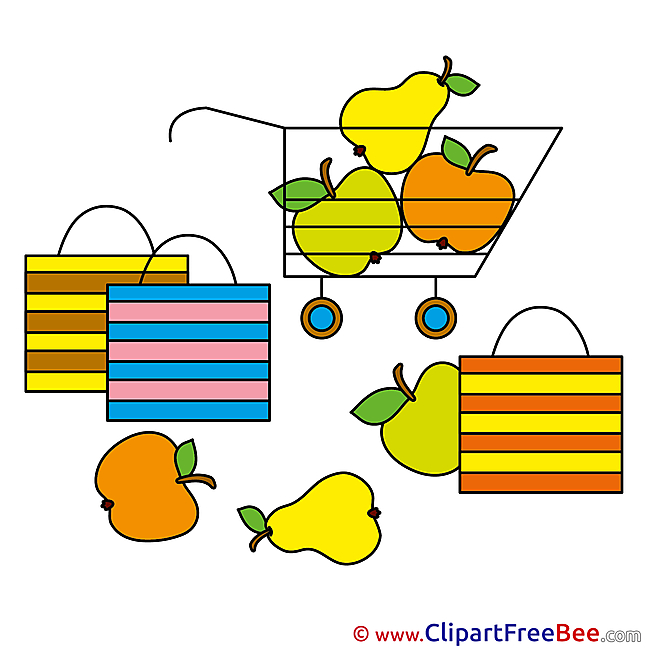 Fruits Supermarket Clipart free Illustrations