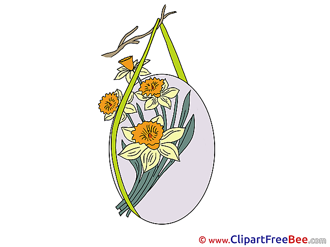 Bouquet Flowers Clipart Easter Illustrations