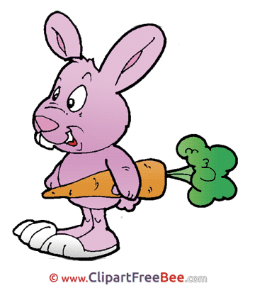 Carrot Rabbit download Easter Illustrations