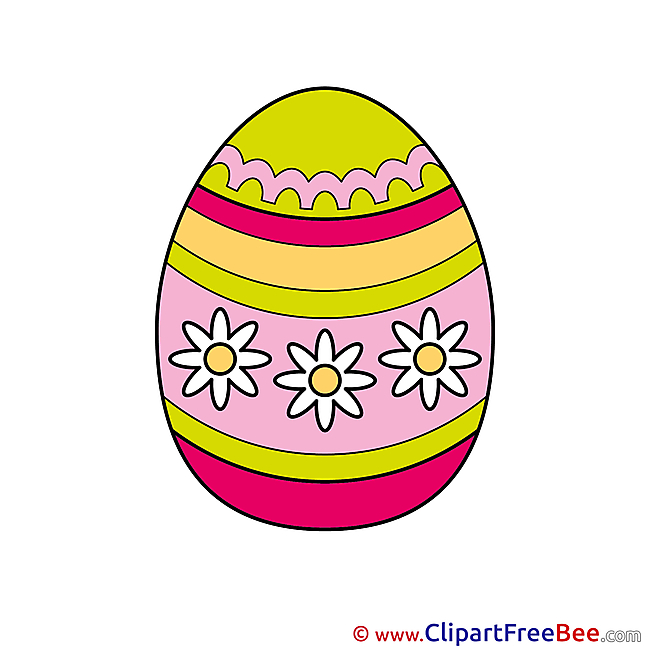 Decorated Egg Easter Clip Art for free