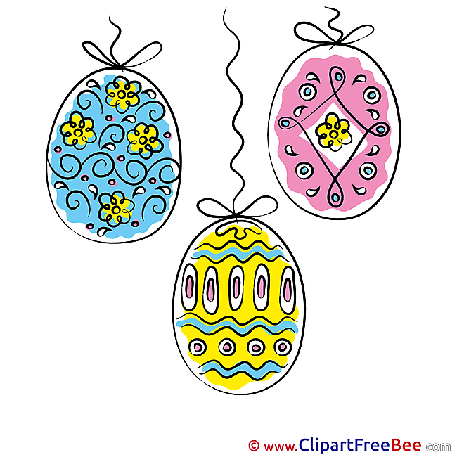 Decorated Eggs Clipart Easter free Images
