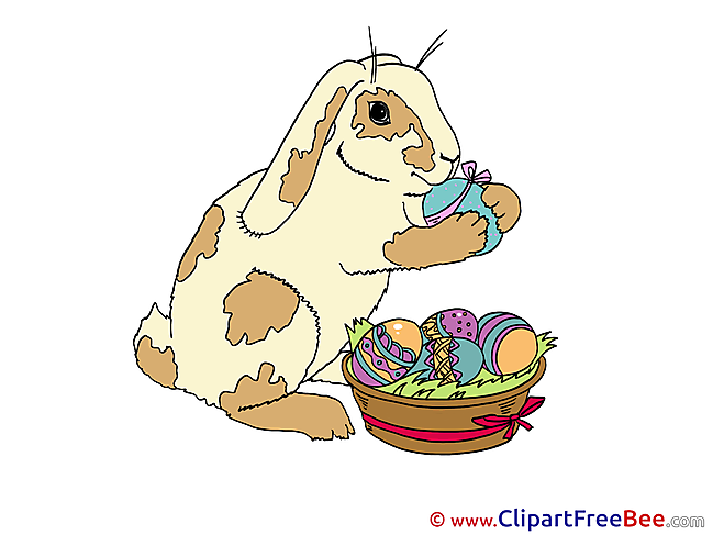 Hare Eggs printable Illustrations Easter