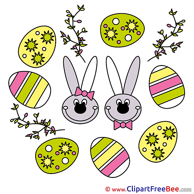 Holiday Bunnies free Cliparts Easter