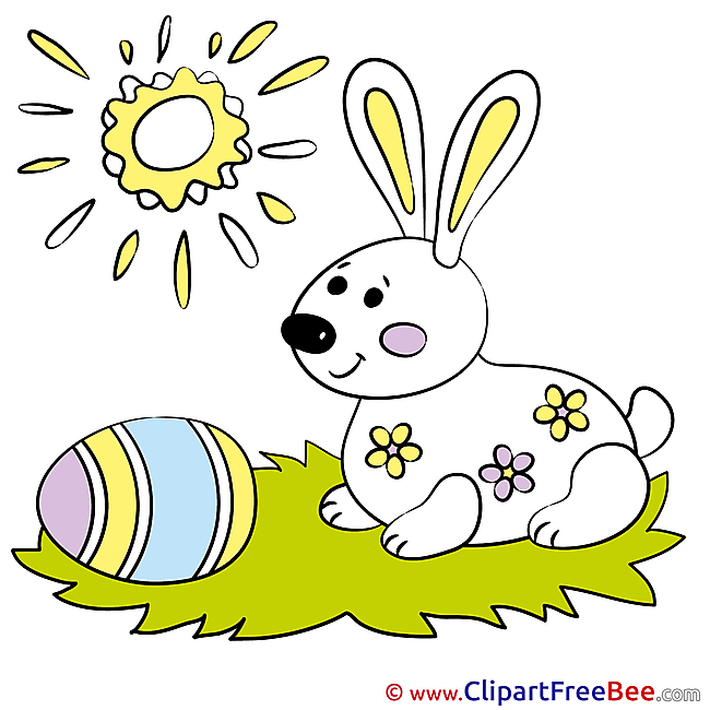 Sun Rabbit Easter download Illustration