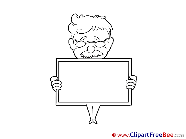 Coloring Man Clipart Finance free Images