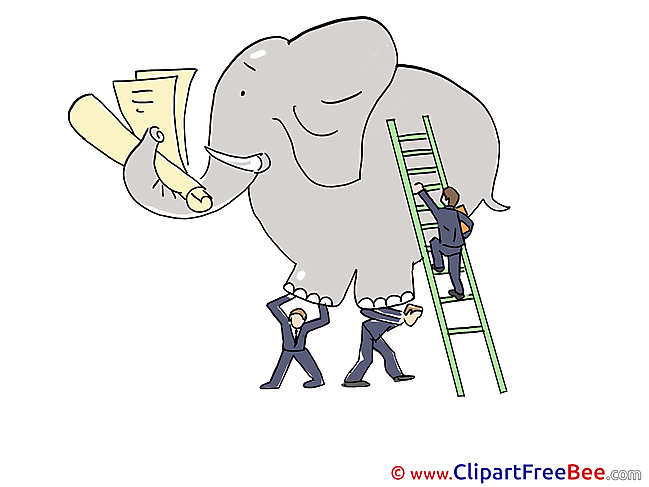 Ladder Elephant Finance Illustrations for free