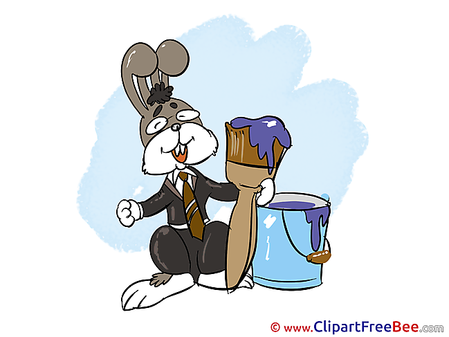 Rabbit Painter free Cliparts Finance