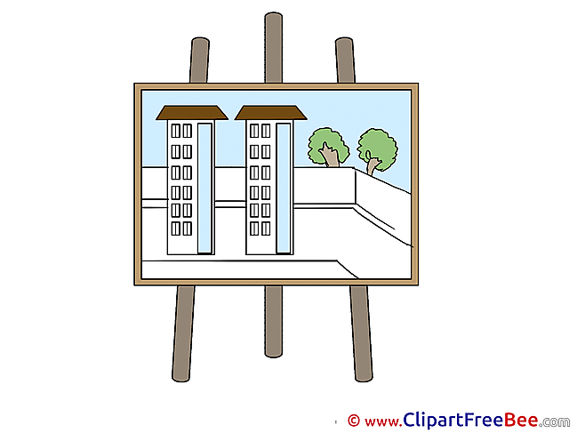 Layout Buildings Clipart free Illustrations