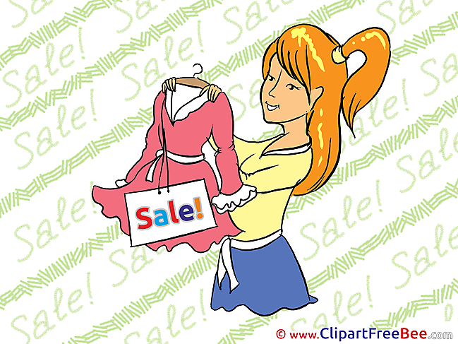 Shopping Woman download printable Illustrations
