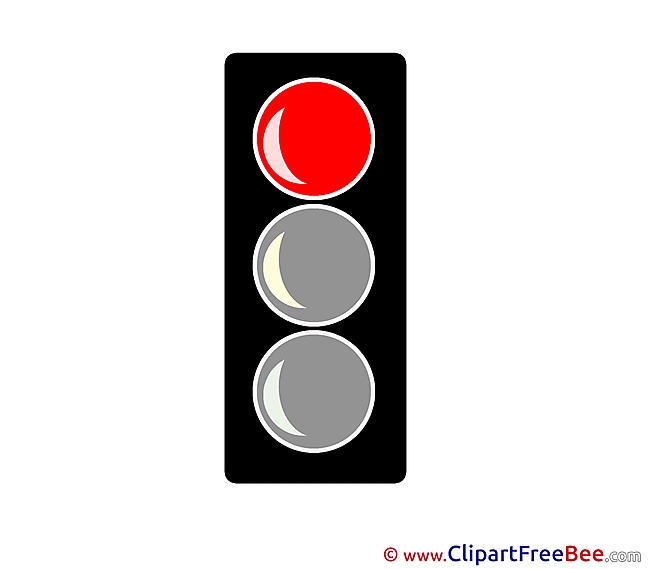 Red Traffic Light Presentation download Illustration