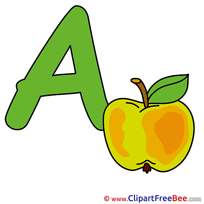 A Apple Alphabet Illustrations for free