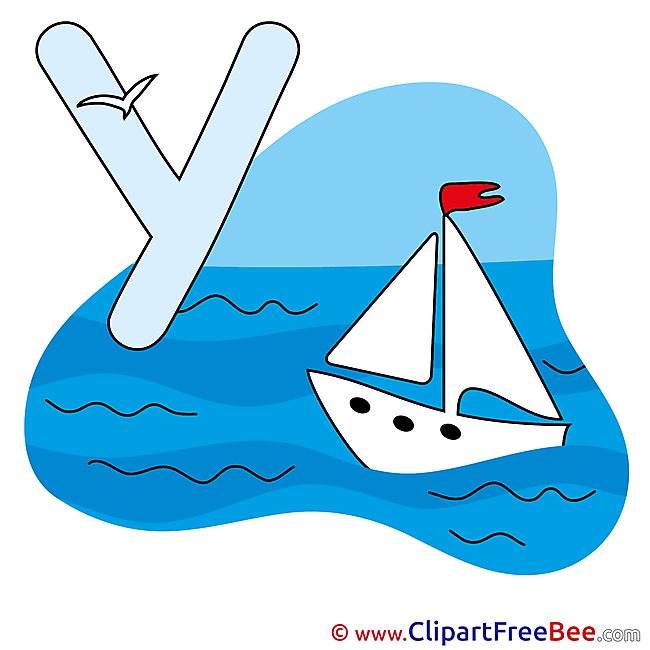 Y Yacht download Alphabet Illustrations