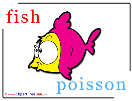 Fish Poisson Pics Alphabet Illustration