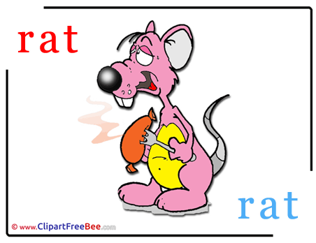 Rat Alphabet Illustrations for free