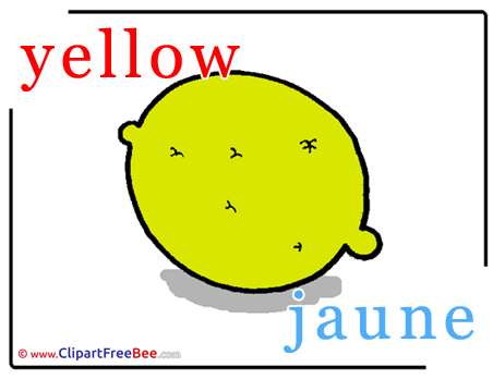 Yellow Jaune download Alphabet Illustrations