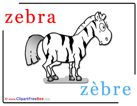 Zebra Zebre Clip Art download Alphabet